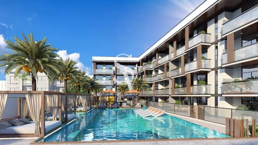1 Bedroom Apartment for Sale in Jumeirah Village Circle (JVC), Dubai - Directly on Pool | 1 BR + Study | White Goods