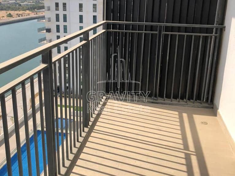 Canal + Pool View | Spacious Studio With Balcony !
