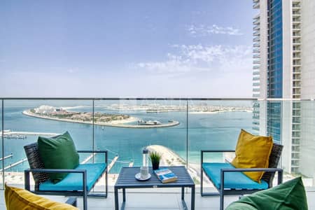 2 Bedroom Apartment for Sale in Dubai Harbour, Dubai - Marina, Palm View l Upgraded l Mid Floor