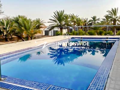 Plot for Sale in Sweihan, Al Ain - Vacant|Furnished VIP Farm|Planted Fruits|High ROI
