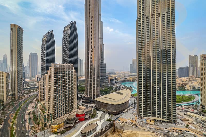 Burj View | 3BR+M | High Floor | Spectacular Views