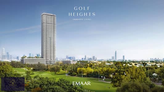 景观公寓社区， 迪拜 1 卧室公寓待售 - GOLF_HEIGHTS_BRANDED_RENDERS. jpg