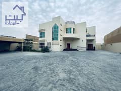 Villa for rent in Al Hamidiya area, Ajman, 6 master rooms, a sitting room, a hall, and a maid’s room