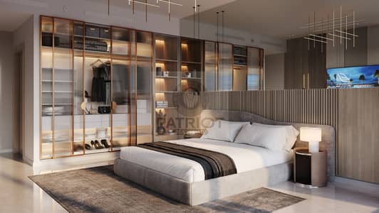 2 Cпальни Апартамент Продажа в Джумейра Вилладж Серкл (ДЖВС), Дубай - Binghatti Azure Bedroom 02. jpg