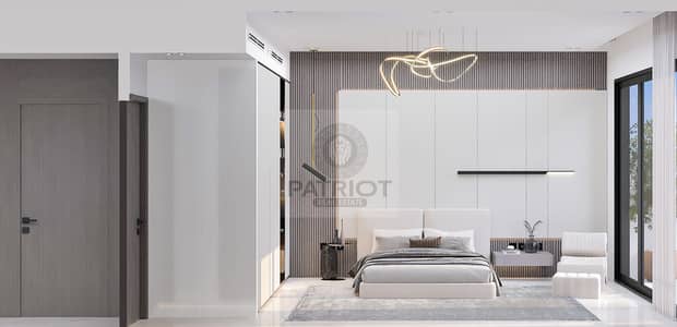 فلیٹ 2 غرفة نوم للبيع في قرية جميرا الدائرية، دبي - Binghatti Lavender Bedroom 01. jpg