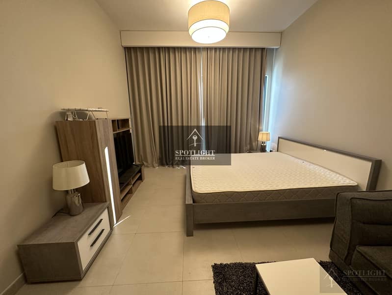 12 Cheques | Fully Furnished  Studio  Apartment| Low Floor