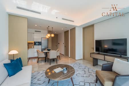 1 Bedroom Flat for Rent in Dubai Creek Harbour, Dubai - Burj Khalifa with Park View | Serviced | Brand New