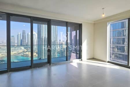 3 Bedroom Apartment for Rent in Downtown Dubai, Dubai - Burj-Fountain Views | High Floor | Multiple Chqs