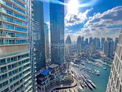 2 Bedroom Apartment for Rent in Dubai Marina, Dubai - Vacant Now | Sea and Marina Views | Exclusive