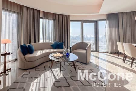 2 Bedroom Flat for Rent in Dubai Creek Harbour, Dubai - Full Burj View | Mid Floor | Vacant