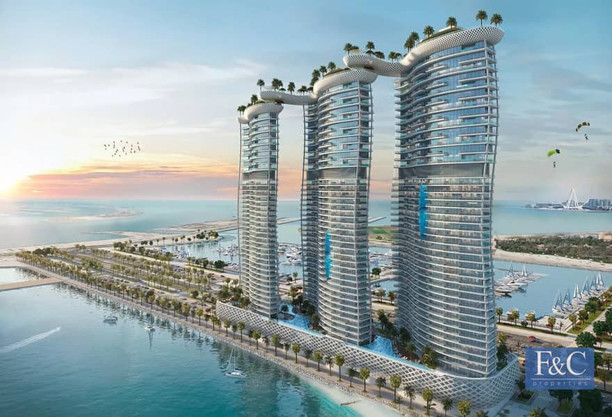 位于迪拜港，卡瓦利达马克海湾综合公寓 3 卧室的公寓 16361000 AED - 8696428