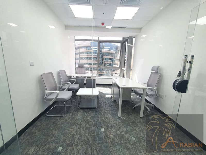 Fully Furnished and Service Offices with View| FREE DEWA | Covered Parking! Fully Furnished and Service Offices with View| FREE DEWA | Covered Parking!
