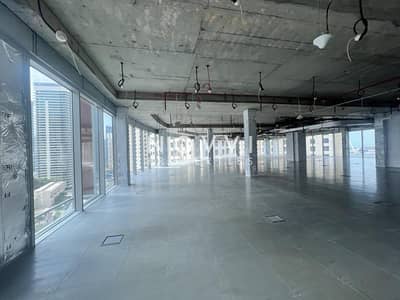 Floor for Rent in Jumeirah Beach Residence (JBR), Dubai - FULL FLOOR | SEMI FITTED | MARINA VIEW
