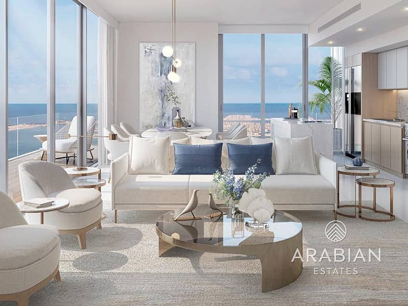 Branded luxury 2 BR | Palm/Sea view | Payment plan