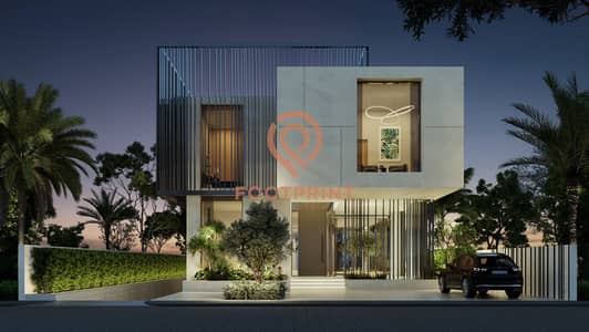 5 Bedroom Villa for Sale in DAMAC Hills, Dubai - V55_Front view_01_Night. jpg