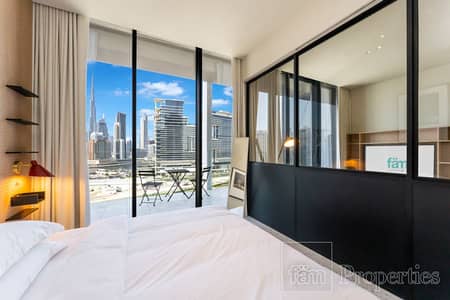 1 Bedroom Apartment for Rent in Business Bay, Dubai - Modern 1B | Furnished | Burj Khalifa View