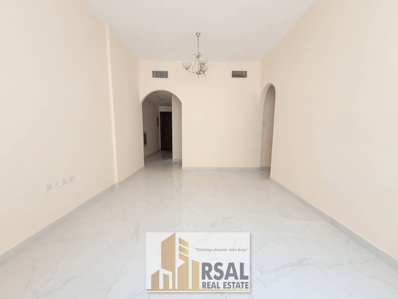 Spacious apartment •• 2BHK •• 2 full bathroom •• with wardrobe •• for family •• Close to Muwailah Park •• no deposit