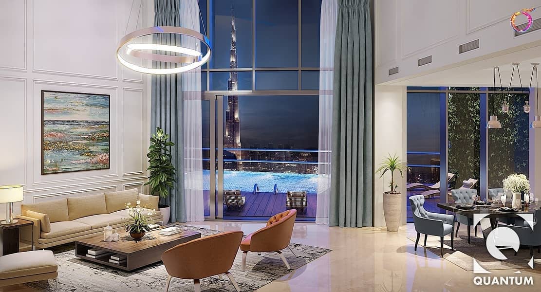3 Bedroom Podium Villa|Burj Khalifa View