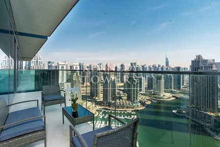 2 Bedroom Apartment for Rent in Dubai Marina, Dubai - Luxurious Living | Spectacular Views | Top Floor