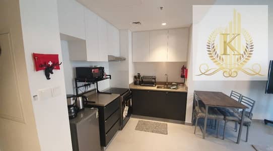 1 Bedroom Flat for Rent in Aljada, Sharjah - *** Brandnew | Furnished | 01 Bathroom | Separate Laundary room | Covered Parking | Pool ***