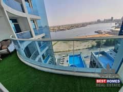 Amazing Sea View Studio Apartment With Balcony  for Sale  in Oasis Tower ,Ajman