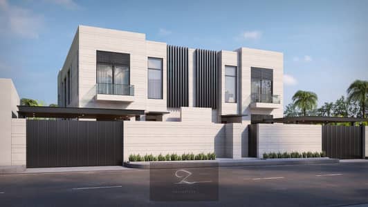 For sale in Sharjah / Al Khozamia . Two villas  Smart Super Deluxe finishing at the highest level.     The entire villa is clad with stone + externa