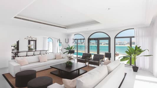 5 Bedroom Villa for Rent in Palm Jumeirah, Dubai - High Number I 3 Storey I Atrium Entry Garden Home