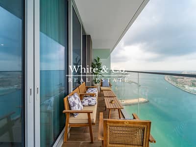 3 Bedroom Apartment for Rent in Dubai Harbour, Dubai - Palm View | Direct Beach Access | Corner