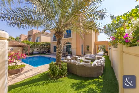 5 Bedroom Villa for Sale in Dubai Sports City, Dubai - Vacant | Pool | Five Bed C1 | Park Backing