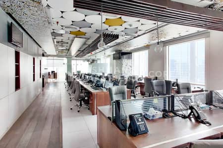 Office for Sale in Business Bay, Dubai - Partitioned and Furnished Office | Mid Floor