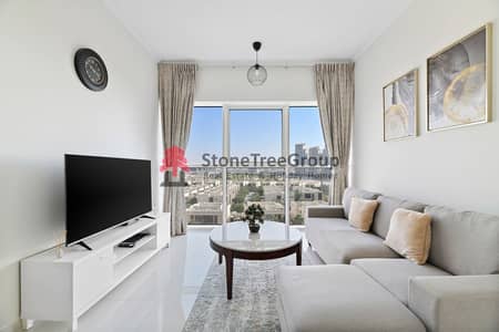 فلیٹ 2 غرفة نوم للايجار في داماك هيلز، دبي - شقة في برج كارسون A،كارسون - ذا درايف،داماك هيلز 2 غرف 14000 درهم - 7637043