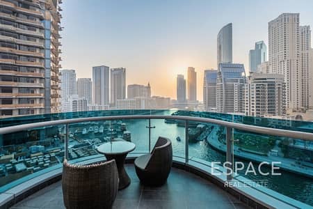 4 Bedroom Apartment for Rent in Dubai Marina, Dubai - Fully Upgraded | Marina View | Bills Included