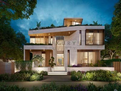 7 Bedroom Villa for Sale in Tilal Al Ghaf, Dubai - Beach Mansion | Lagoon Side | Corner Plot