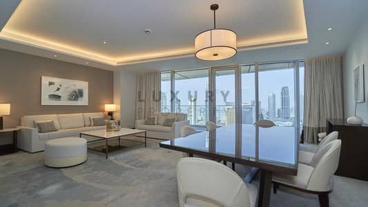 2 Bedroom Apartment for Rent in Downtown Dubai, Dubai - Fully Furnished | High Floor| Burj Khalifa View
