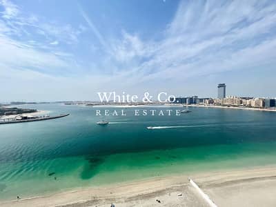 2 Bedroom Flat for Rent in Dubai Harbour, Dubai - Palm Views | High Floor | Beach Access