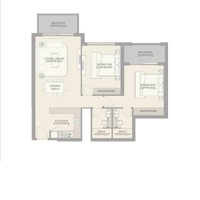 2 Cпальни Апартамент Продажа в Маджан, Дубай - Untitled design (3). png