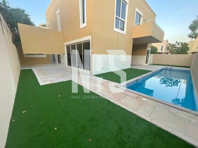 4 Bedroom Villa for Sale in Al Raha Gardens, Abu Dhabi - Single-row | Type A | Near to the gate | With pool