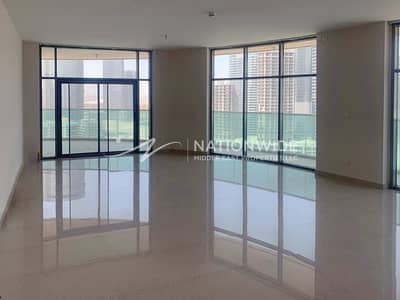 4 Bedroom Apartment for Sale in Al Reem Island, Abu Dhabi - Elegant 4BR +M| Sea Views |2 Balconies |3 Parking