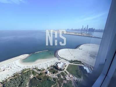 2 Bedroom Apartment for Rent in The Marina, Abu Dhabi - High floor apartment |  full sea and city view