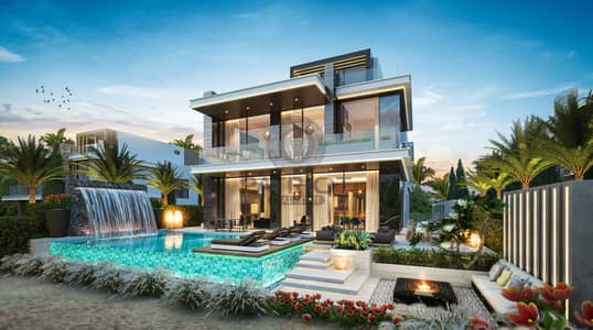 6 Bedroom Villa for Sale in DAMAC Lagoons, Dubai - V55 venice - Rear 02 LR. jpg