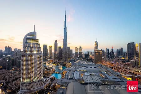 2 Bedroom Flat for Rent in Downtown Dubai, Dubai - High Floor | Burj Khalifa | Fountain View
