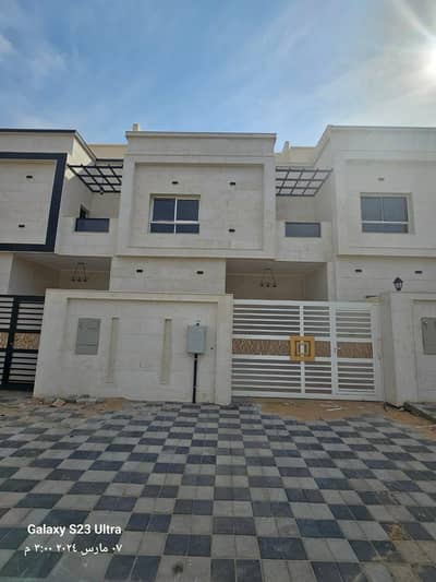4 Bedroom Villa for Rent in Al Zahya, Ajman - Two-storey villa for rent in Ajman, Al Zahia area 4 master bedrooms, a sitting room and a living room And a maid's room 75 thousand dirhams are required