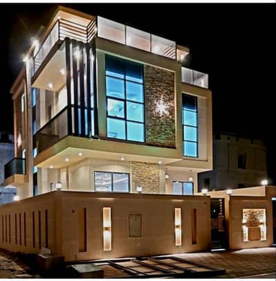 7 Bedroom Villa for Rent in Al Zahya, Ajman - Villa for rent, ground floor + 1 + roof, 7 master bedrooms, in Al Zahia area. . .