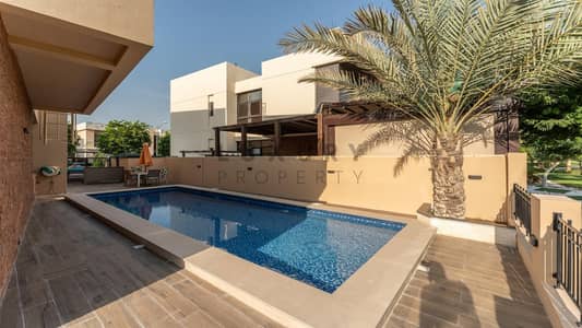 5 Bedroom Villa for Rent in DAMAC Hills, Dubai - Vacant | Private Swimming Pool | Park Views