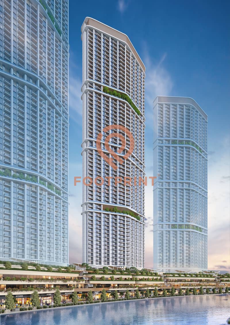 2 A6_DIMOND TOWER_CANAL SIDE_DAY VIEW_RENDER. jpg