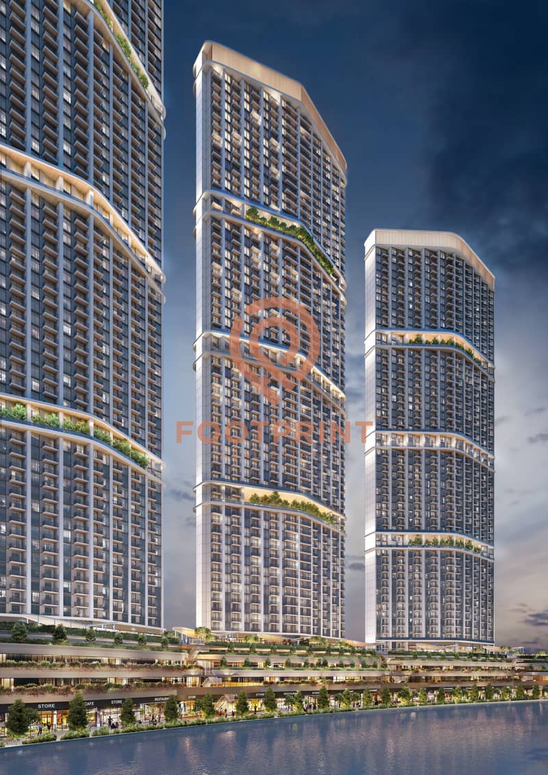 4 A6_DIMOND TOWER_CANAL SIDE_NIGHT VIEW_RENDER. jpg