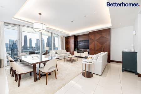 3 Bedroom Flat for Rent in Downtown Dubai, Dubai - Breathtaking Views | High Floor | Semi-Furnished