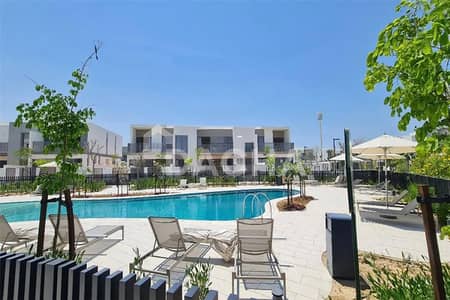 4 Bedroom Townhouse for Rent in Tilal Al Ghaf, Dubai - Single row | On Park and Pool | Vacant 1st July