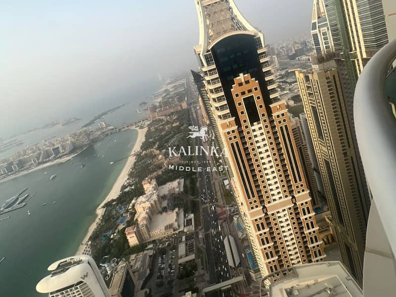 位于迪拜码头，公主府 4 卧室的顶楼公寓 450000 AED - 8727420