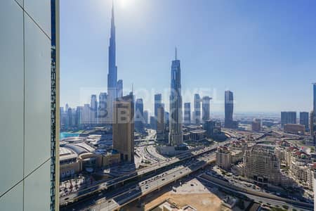 2 Bedroom Apartment for Rent in Za'abeel, Dubai - Burj Khalifa & fountain view | Hotel standard | High Floor